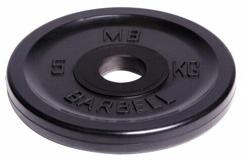 Barbell d 51 мм black 5,0 кг