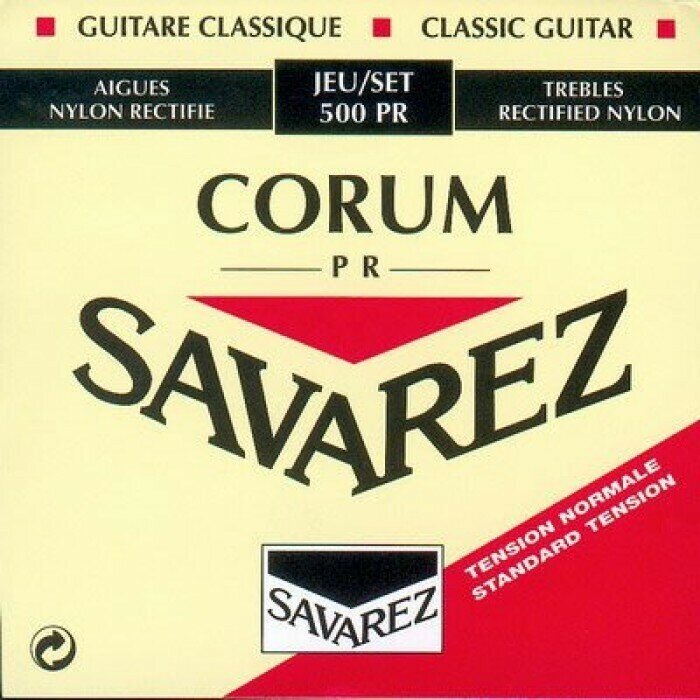 Savarez 500PR Corum Traditional Red standard tension струны для классической гитары