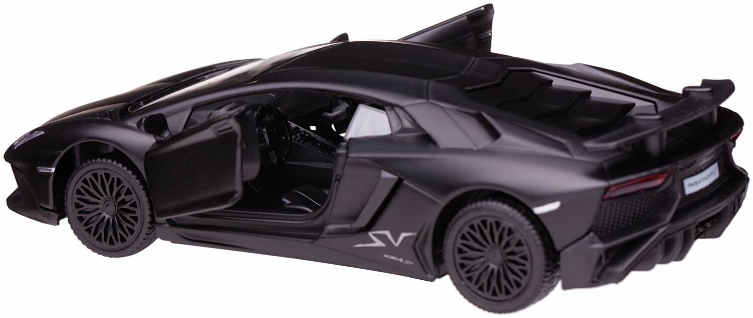 Автомодель Uni-Fortune Lamborgini Aventador LP 750-4 SV, черный (554990M) - фото №8