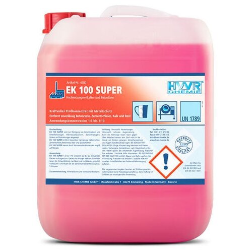 Растворитель бетона HWR EK 100 SUPER (10л, концентрат)