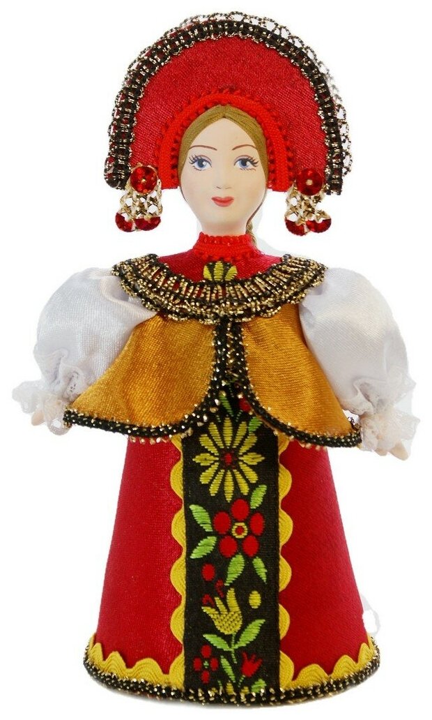 Кукла коллекционная Девушка в праздничной одежде.