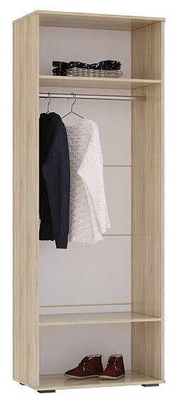 Шкаф BTS Флай сонома / белый Двухдверный 80.2х46х217.6 см - фотография № 2