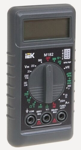 Изображение товара Мультиметр цифровой Iek Compact M182