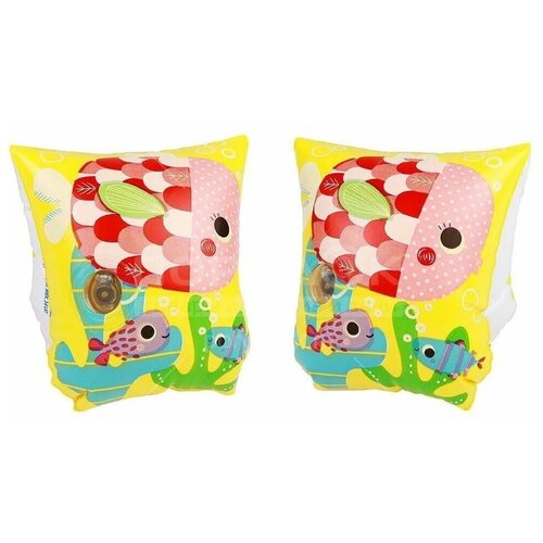 фото Нарукавники надувные плавательные tropical buddies arm bands, ages 3-6 intex