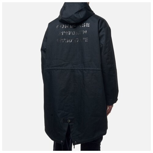 фото Мужская куртка парка converse military pack m51 down чёрный , размер xl