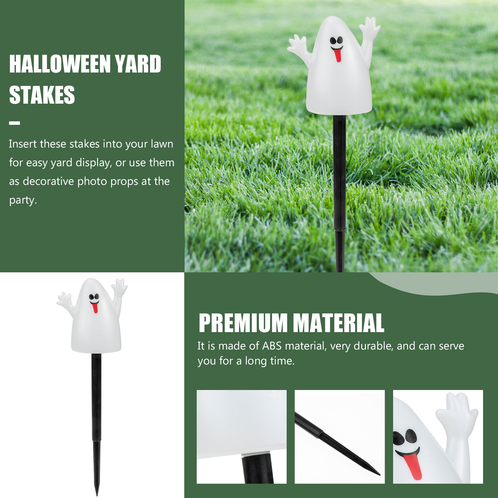 5 Штук Halloween Декоративные Колья Для Сада И Террасы Многоцветные 38.00X8.00X6.00Cm