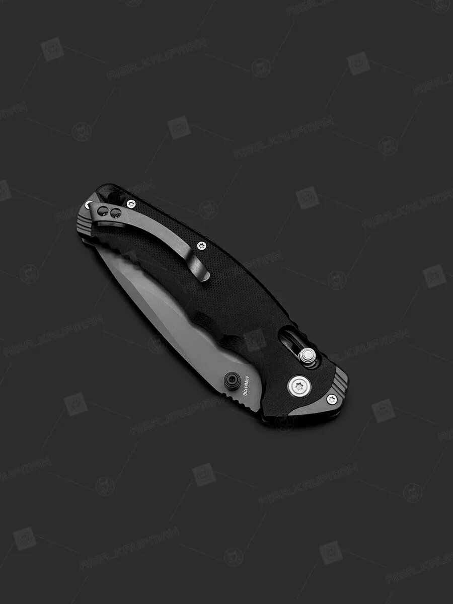 Складной нож Boker Magnum, туристический, тактический, замок Axis-Lock, рукоять G-10, сталь 8Cr13MoV, черный, edc — фото 1