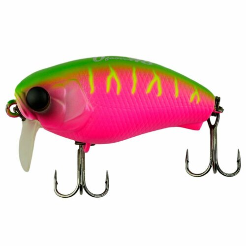 Воблер кренк на щуку/на головля/на судака/на окуня/на форель JACKALL Cherry 0 Footer 48 мм цв. dragon fruit mat tiger