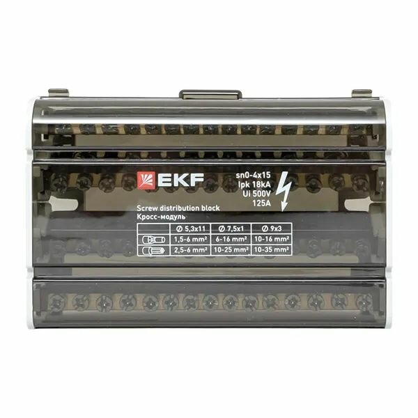 Шина нулевая в корпусе (4х15) EKF PROxima — фото 1