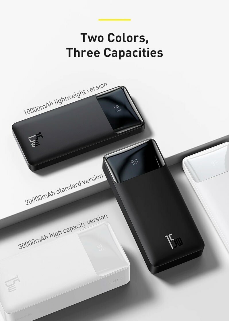 Внешний аккумулятор Baseus Power Bank 30000mAh Black PPDML-K01 - фото №16