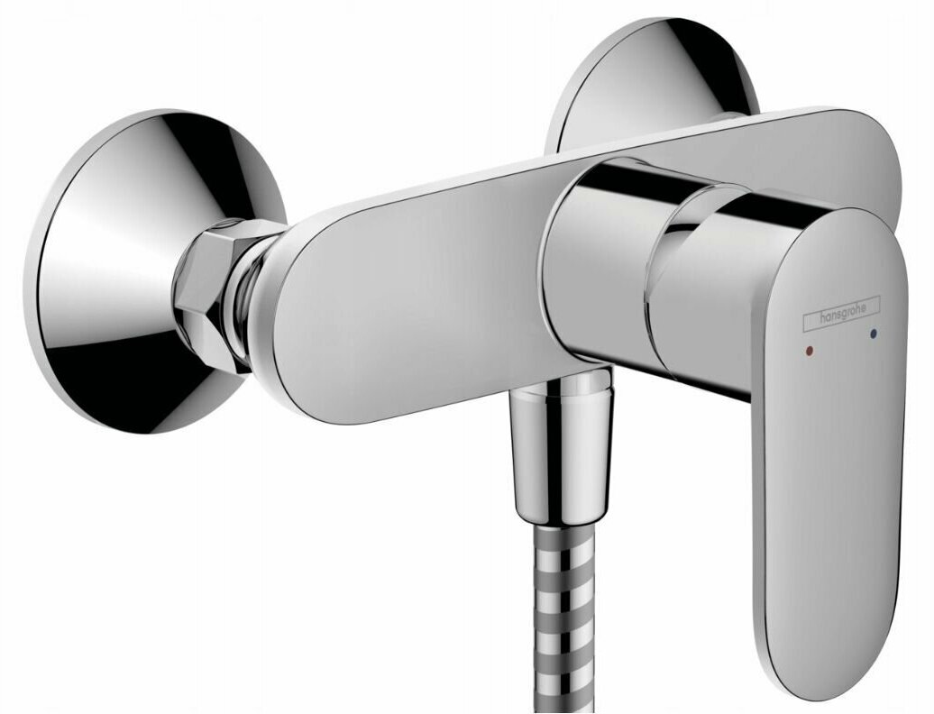 Смеситель Hansgrohe Vernis Blend 71640000 и душевая система Grohe, хром - фотография № 5