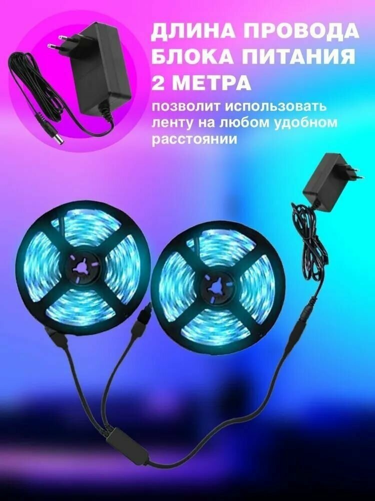 Светодиодная лента 15м, 12В, IP20, 30 LED/m RGB - фотография № 2