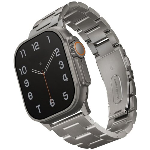 Ремешок для Apple Watch 42-49mm Uniq Osta Steel Strap Adjustable Link Silver citizen women s silver analog metal strap watch el3040 55l