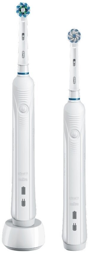 Электрическая зубная щетка Oral-B Pro 890 Duo White OBPRO890DW - фотография № 1