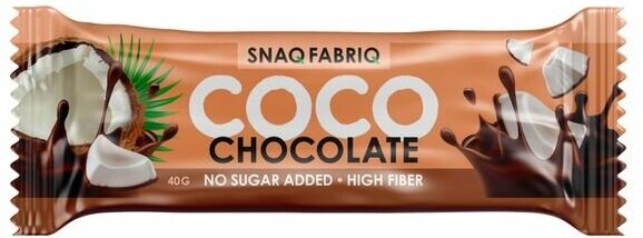 SNAQ FABRIQ COCO Батончик в шоколаде (40 гр) (Шоколад) - фотография № 4