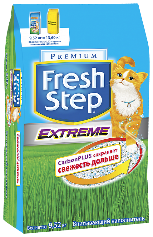 Наполнитель впитывающий Fresh Step Тройной контроль запахов, 9.52кг - фото №14
