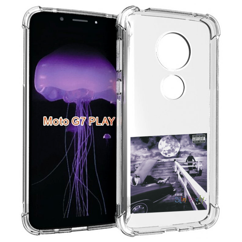 Чехол MyPads Eminem THE SLIM SHADY LP для Motorola Moto G7 Play задняя-панель-накладка-бампер