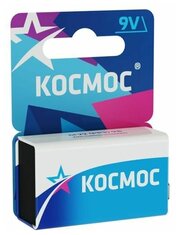 Элемент питания солевой «крона» 6F22 (блист.1шт) космос KOC6F221BL