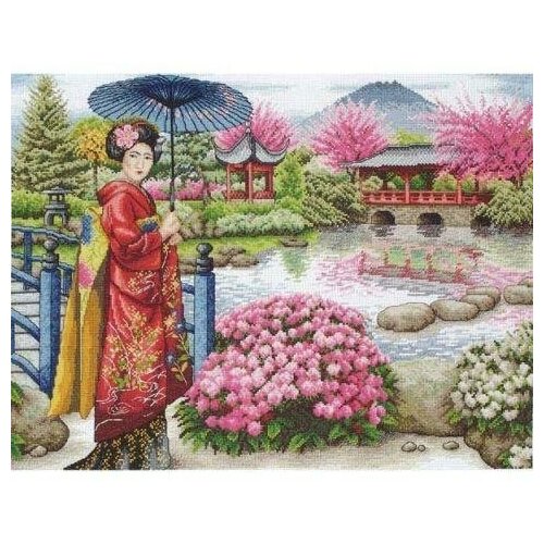 Набор для вышивания Maia The Japanese Garden 30*40см, MEZ, 5678000-01024 набор для вышивания maia urban outings 30 25см mez 5678000 01192