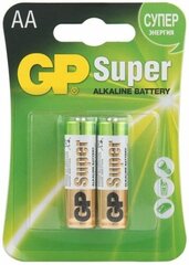 Батарейка GP Super Alkaline 15A LR6 15A-U2 1.5V, 2шт, 2.5Ah, size AA