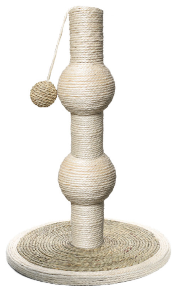 Когтеточка-столбик из сизаля Triol Башня, бежевый, 30*30*48 см