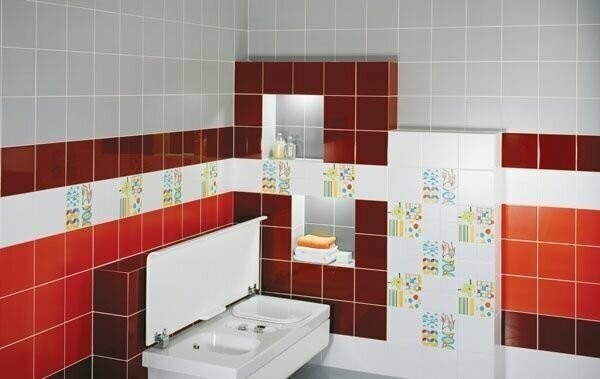 Керамическая Плитка Плитка настенная Kerama marazzi Калейдоскоп блестящий голубой 20х20 см (5056) (1.04 м2)