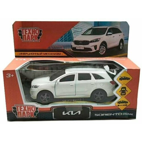 Машина металл KIA sorento prime, двери, багаж, инерц, Технопарк SB-17-75-KS-WHITE-WB