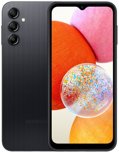 Смартфон Samsung Galaxy A14 4G 4/128Gb Global Black (Чёрный)