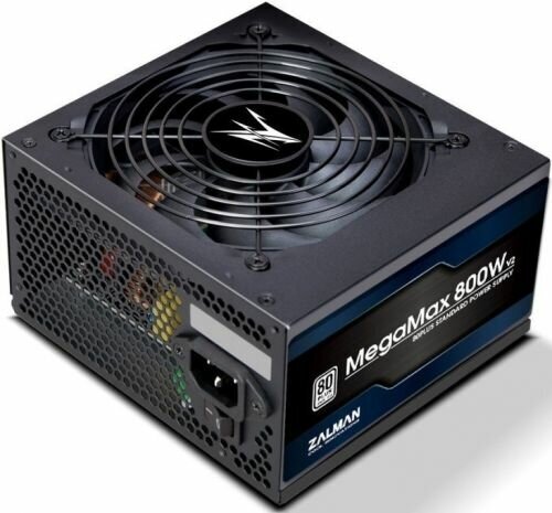 Блок питания ATX Zalman ZM800-TXII 800W, APFC, 120mm fan, 80+ Standat, 230V EU, Retail