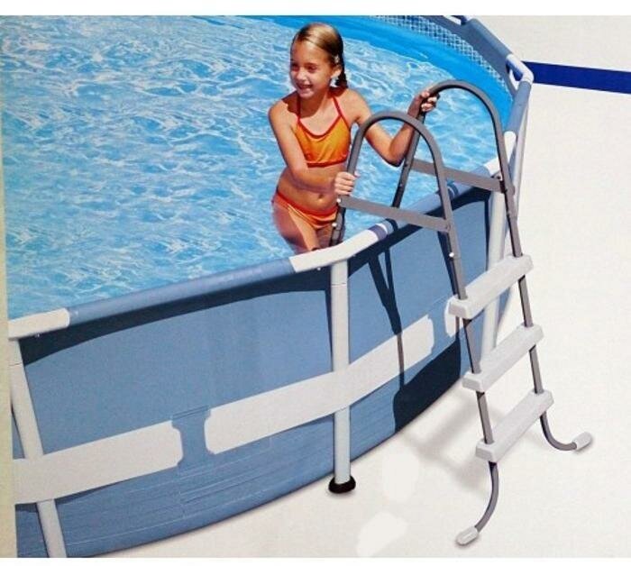 Лестница для бассейнов высотой до 91 см без площадки Intex 28064 — фото 1