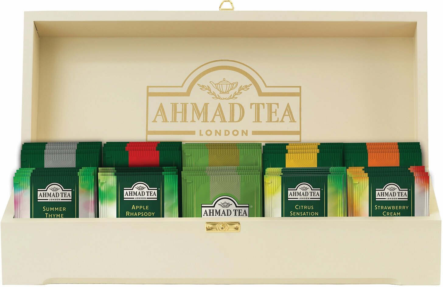 Чайное ассорти Ahmad Tea Коллекция Ahmad Tea в шкатулке из дерева в пакетиках, 190 г - фото №11