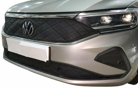 Зимняя защита радиатора Volkswagen Polo 2020 с парктрониками