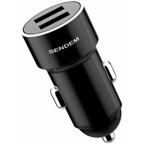 Зарядное устройство автомобильное USB (5B,3400mA) SENDEM D7 Черный