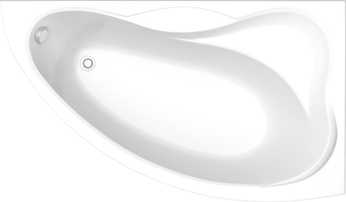 Ванна BAS Вектра 150x90 без гидромассажа, акрил, угловая, глянцевое покрытие, белый