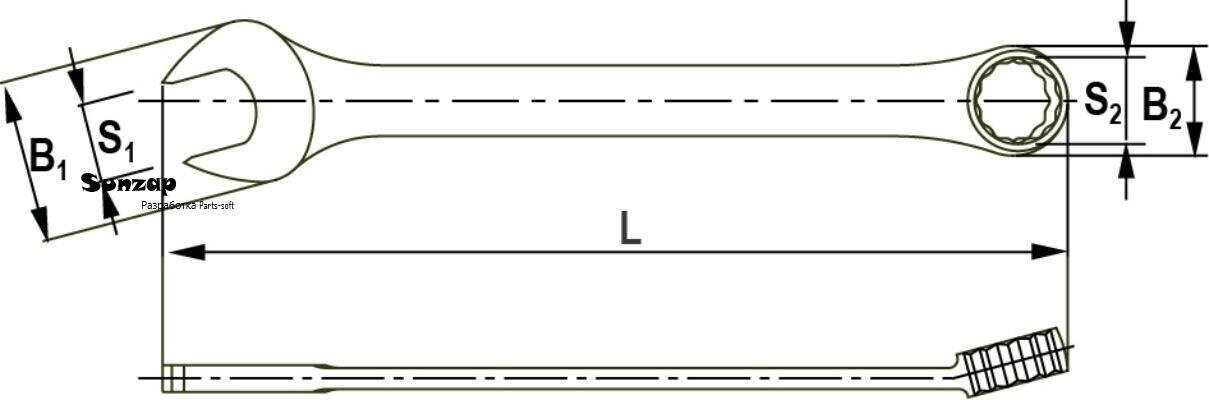 Ключ комбинированный дюймовый 1-1/4" CWI0114 Thorvik, 52907 - фото №5