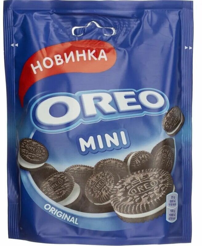 Печенье Oreo Mini с какао и ванильным вкусом 100г 4 шт - фотография № 2