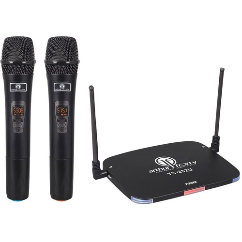 Вокальная радиосистема на 2 микрофона с возможностью питания не от сети Arthur Forty YS-232U 1546800₽