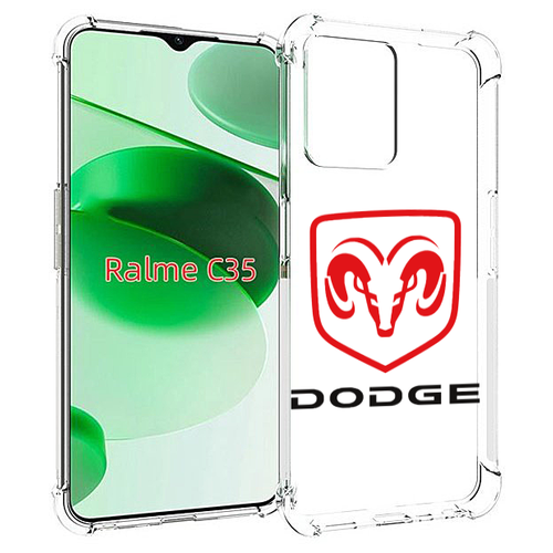 Чехол MyPads dodge-2 мужской для Realme C35 / Narzo 50A Prime задняя-панель-накладка-бампер