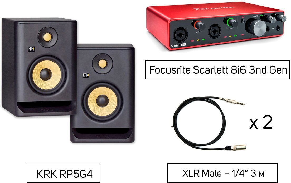 Внешняя звуковая карта Focusrite Scarlett 8i6 3rd Gen