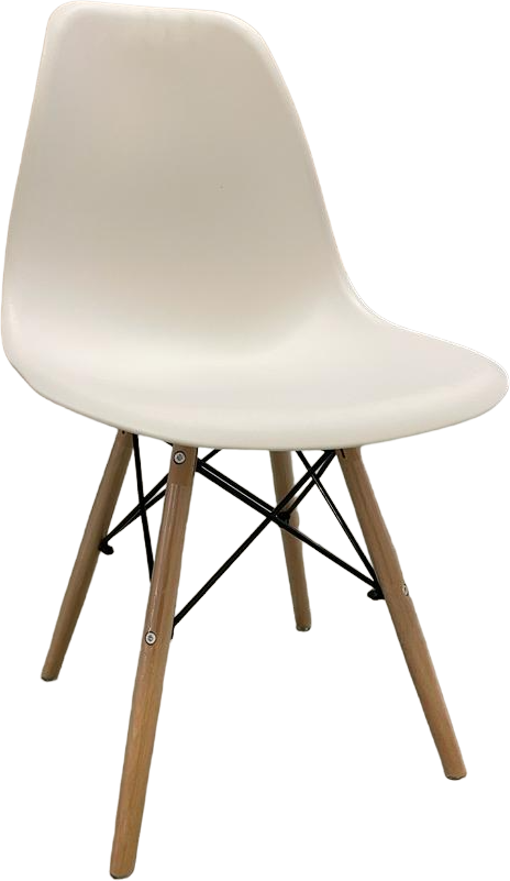 Комплект стульев STOOL GROUP Стул для кухни DSW Style V стул, массив дерева/металл, 4 шт., цвет: белый