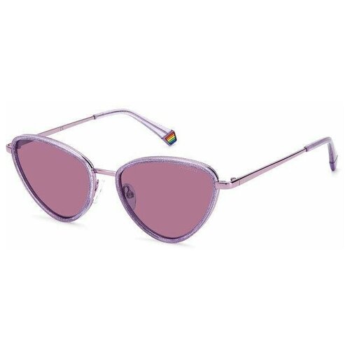 фото Солнцезащитные очки polaroid, поляризационные, для женщин, фиолетовый