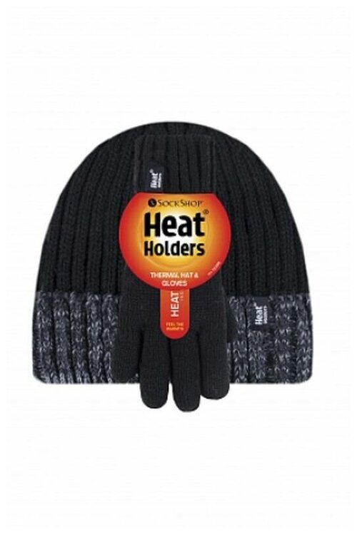 Термошапка детская Heat Holders TURN OVER и перчатки BSKHG302BLK11