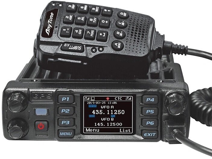 Автомобильная DMR радиостанция AnyTone AT-D578UV III PRO с функцией ретранслятора