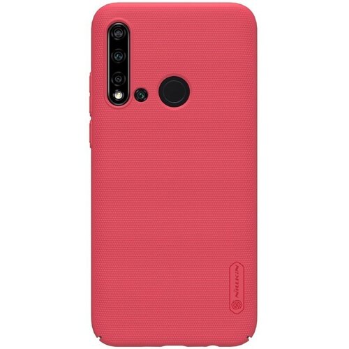 Накладка пластиковая Nillkin Frosted Shield для Huawei P20 Lite 2019 / Nova 5i красная чехол mypads для huawei nova 5i huawei p20 lite 2019 из качественного износостойкого силикона с декоративным дизайном под кожу с тиснением че