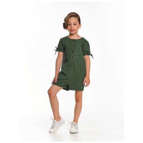 фото Комбинезон mini maxi, размер 98, хаки, зеленый