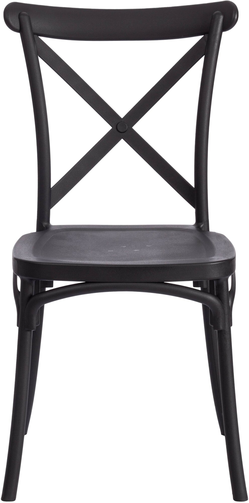 Комплект стульев для кухни TetChair CROSS, пластик, черный, 2шт