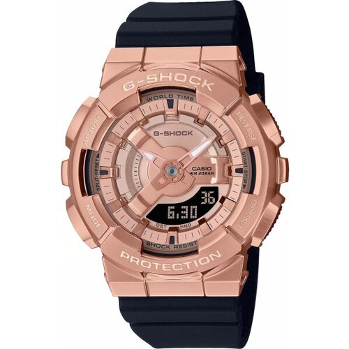 Наручные часы CASIO G-Shock GM-S110PG-1A, золотой, черный наручные часы casio gm s110pg 1a