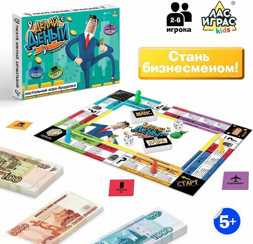 Настольная экономическая игра-бродилка Делай деньги