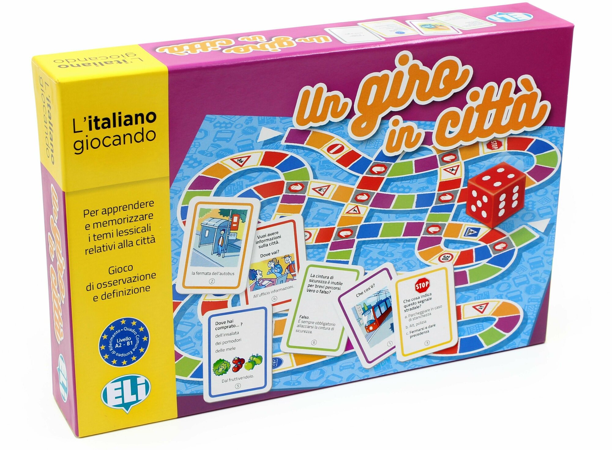 UN GIRO IN CITTA (A2-B1) / Обучающая игра на итальянском языке "Прогулка по городу"