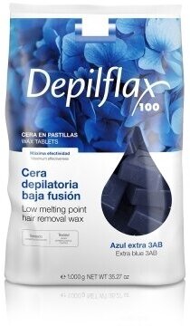 Depilflax100 Воск для депиляции EXTRA 900335D, азуленовый, 1000гр